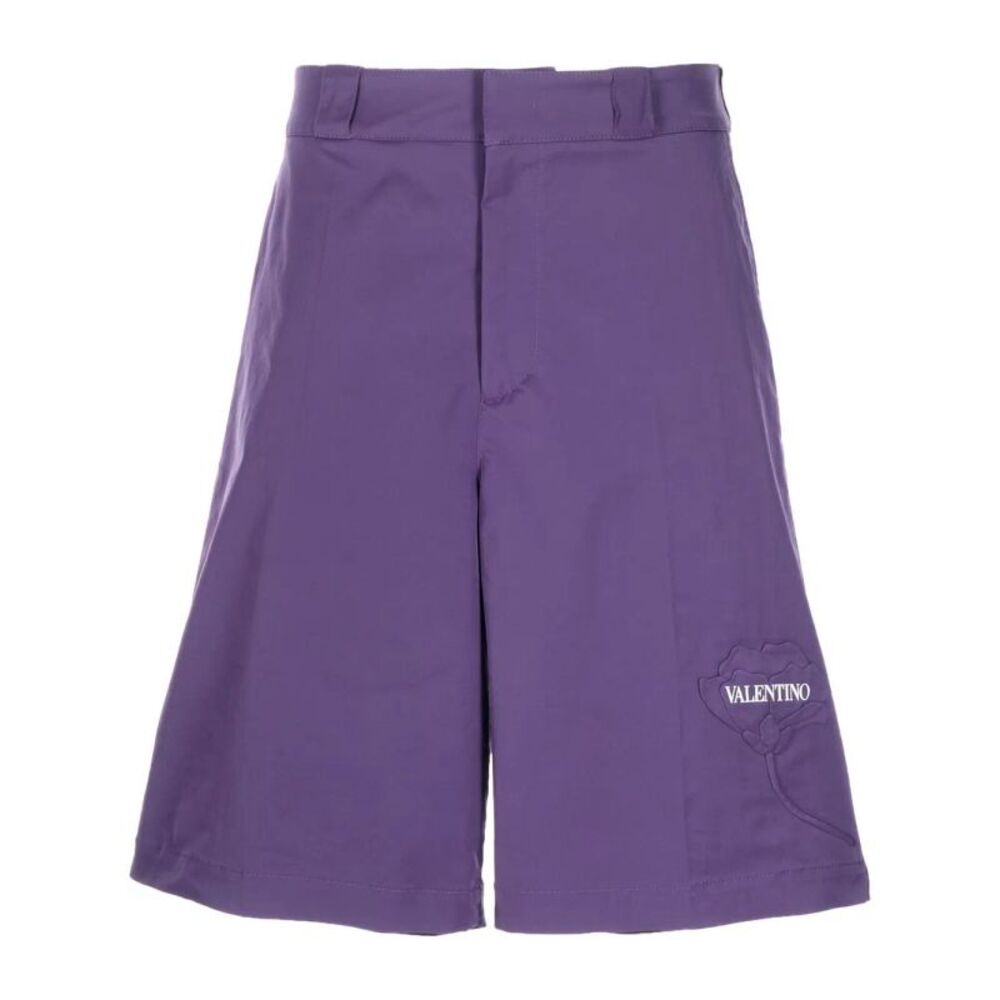 Valentino Garavani Floral-Appliqué Shorts